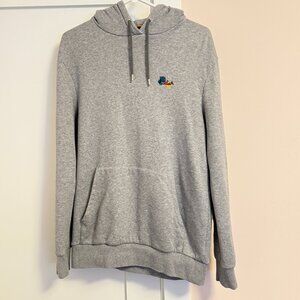Paul Smith Hoodie Gray Kangaroo Pocket Colorful Splash Paint Print Size S